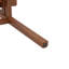 Chaise en bois massif Adryell avec dossier ergonomique, coussin amovible, coussins antidérapants