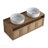 48" Bathroom Vanity With White Ceramic Art Sink, 4-Soft Close Door, Float Mounting Design, Plywood (Kd-Packing)-1421510244