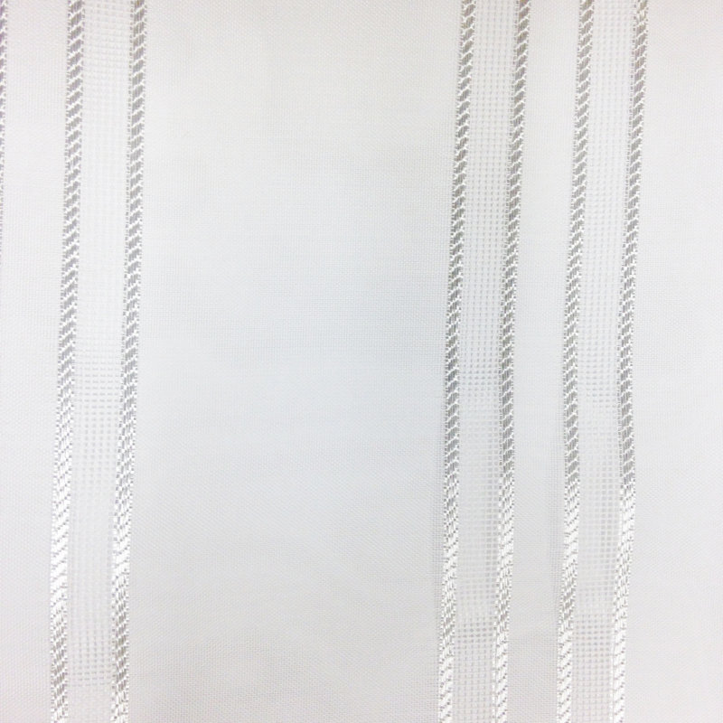 Tissu rayé 160 Sheers, Blanc