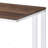 Tyrese Walnut & White Finish Rectangular Writing Desk With Built-In Usb Port And Open Base Design, For Modern Home Offices.-87859754