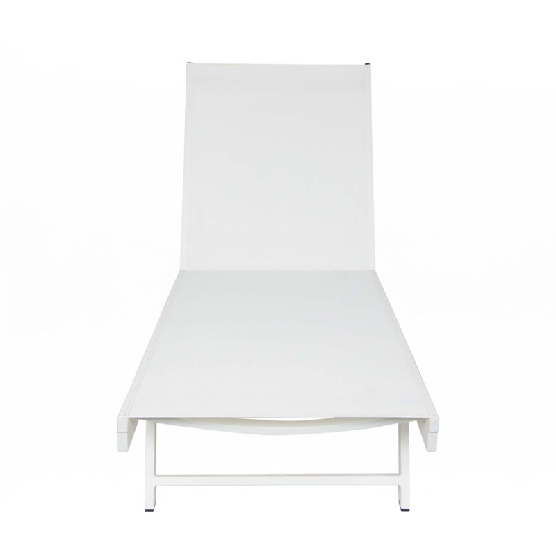 Chaise Lounge, White