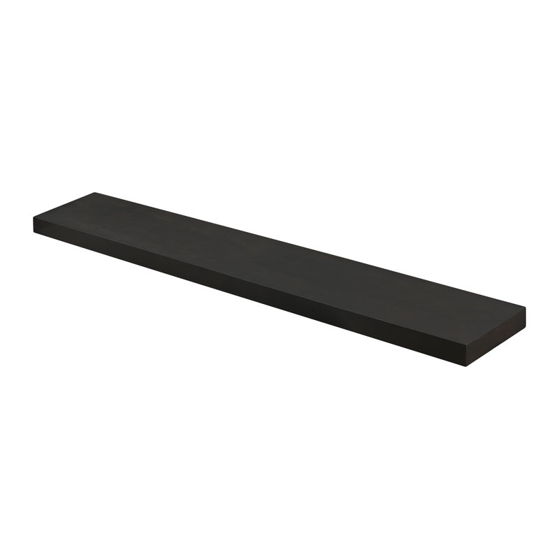 Alma Maple Wood Floating Shelf, Sable Stain, 60"