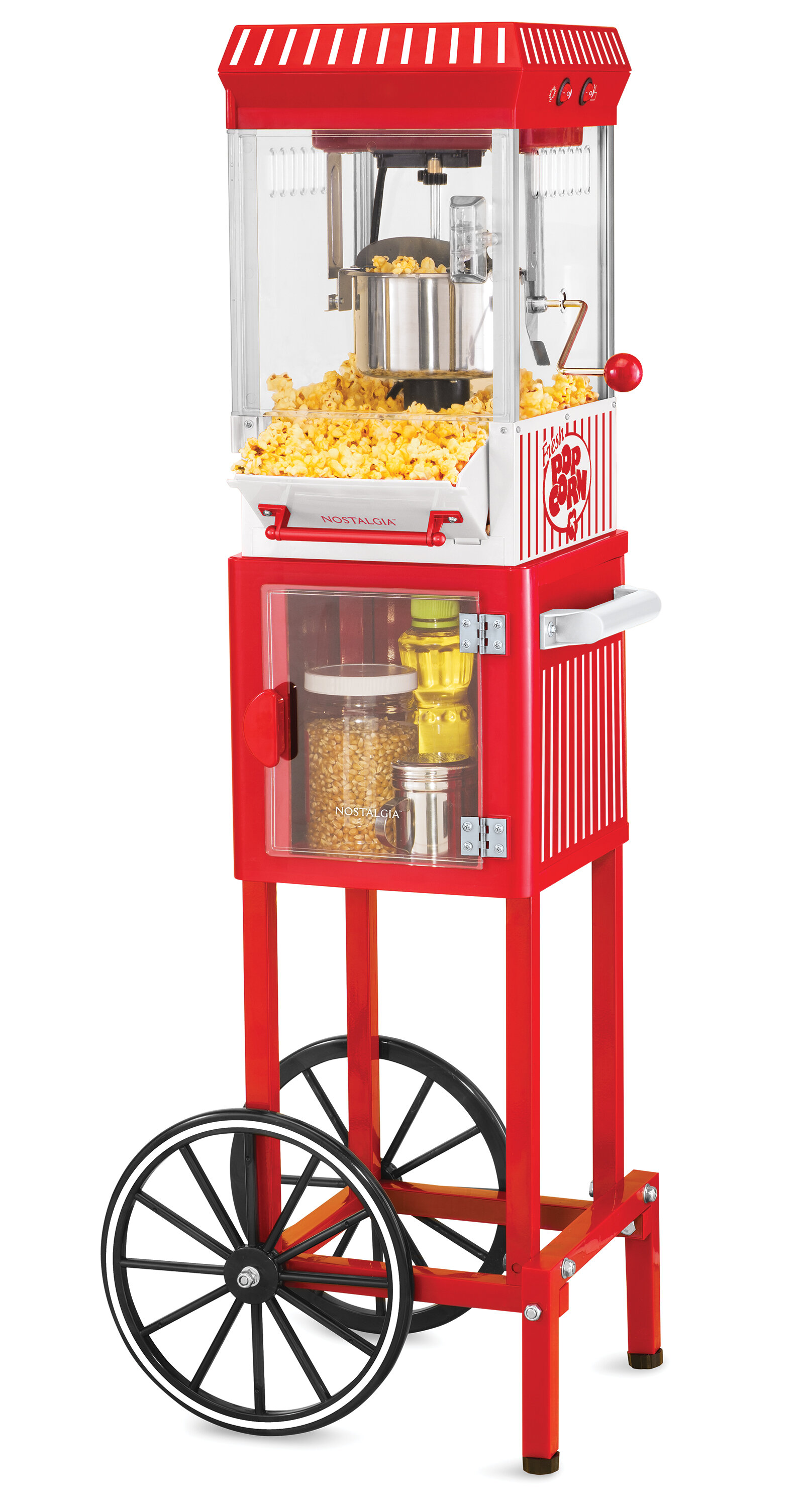 Nostalgia Coca-Cola Table-Top Popcorn Maker, 10 Cups, Hot Air Popcorn  Machine with Measuring Cap, Oil Free, Coke Red