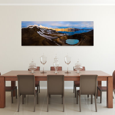 Volcanique, cratère des Lacs, réflexion, paisible, paisible, paysage serein, art mural