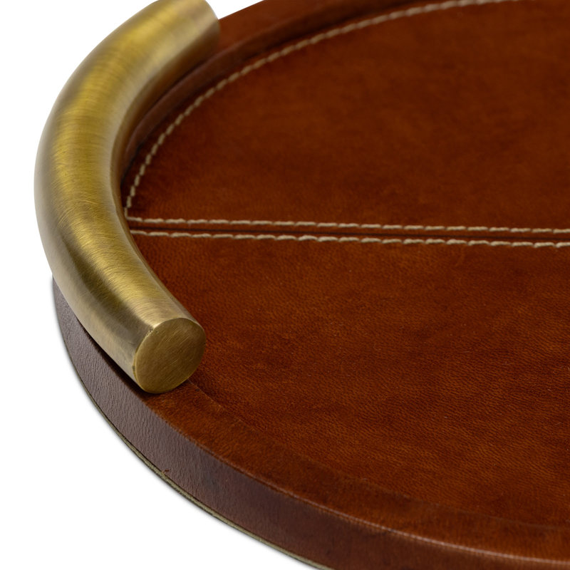Hayes Leather Tray Oval (Cognac)