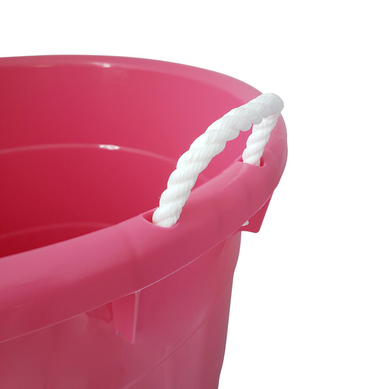 Homz Plastic Storage Tub & Tote, 2, Pink
