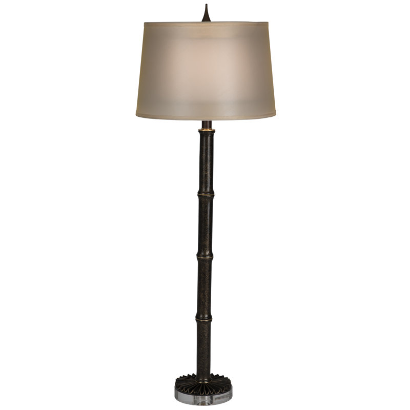 Pavillion Table Lamp, Bronze, Light Gold, 39.5" H x 14" W x 14" D