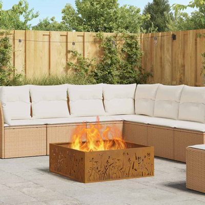 Modern Steel Fire Pit
