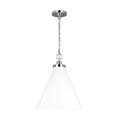 Luminaire suspendu conique 1 lumière Arnell par Chapman & Myers