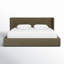 Tobias Upholstered Platform Bed, Olive, East King-714586670-714586665