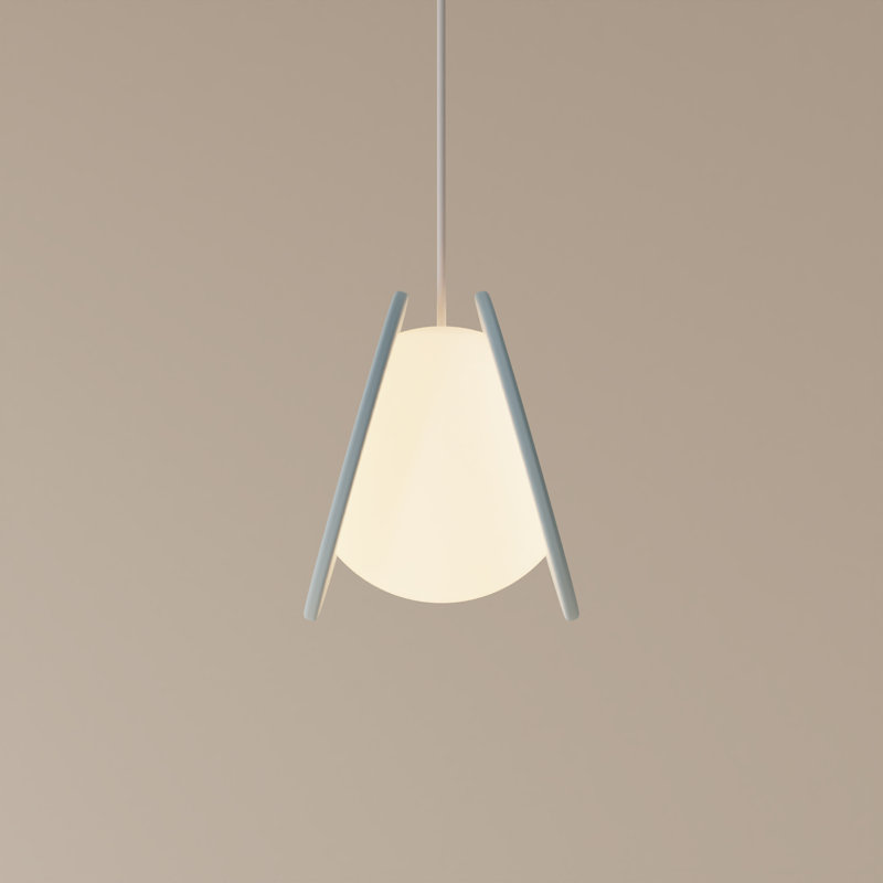 Pendulum Pendant Light, Sedona, White, 14" H x 9.69" W x 8.03" D