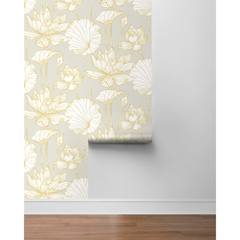 Romelio Pre-Pasted Floral Wallpaper Roll