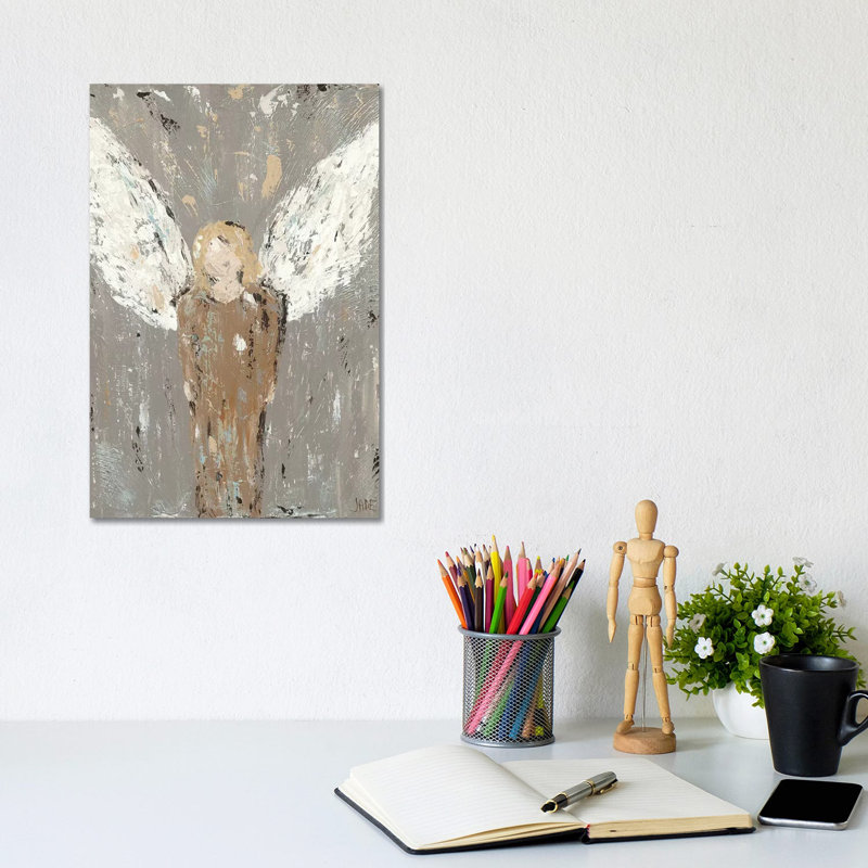 Angel Guardian 1 Piece Wrapped Canvas Painting, 20.32 cm H x 30.48 cm W