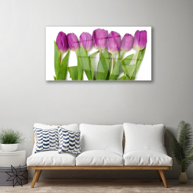 Tulips - No Frame Print on Glass