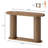 Fluted Console Table, 42.5 Inch Narrow Wood Entryway Table with Storage Shelf, Sofa Table Behind the Couch, for Hallway, Living Room, Foyer, Entrance, Walnut-522406272