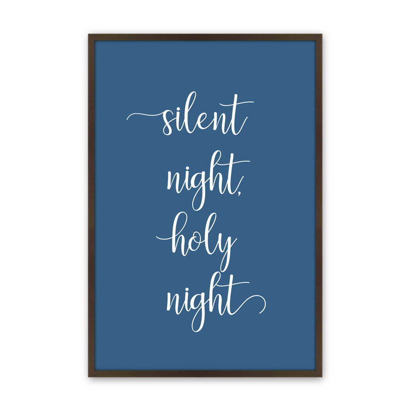 «Silent Night», reproduction d'art, 24 po x 36 po, Brun Belvinder