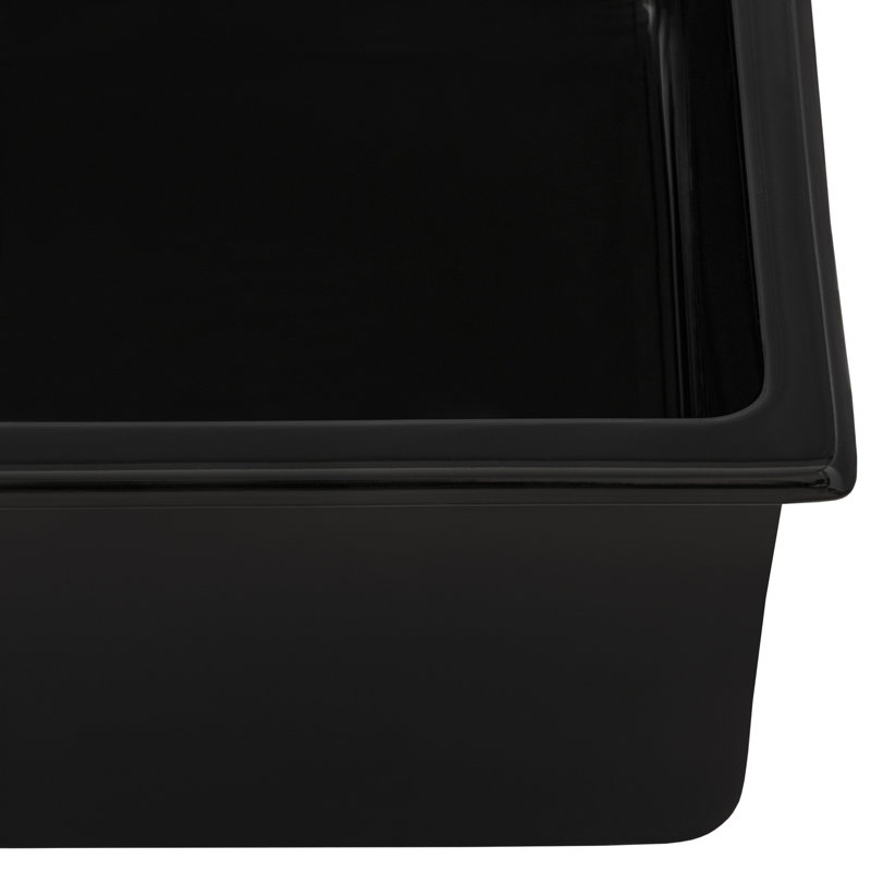 Évier de cuisine encastré / encastrable en argile réfractaire 30 po Ruvati, Noir lustré