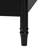 Baxton Studio Gradimir Canopy Bed With Synthetic Rattan Headboard - Black Wood Bed Frame With Bamboo-Inspired Posts, Modern Transitional Bedroom Accent Furniture, Queen Size