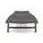 Outdoor Solid Wood Frame Recliner Set of 2 with Pull Out Tray and Rollers-1969005437