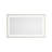 36" X 28" LED Bathroom Mirror With Front And Backlight, Wall Mounted Vanity Mirror With Aluminum Frame, Anti-Fog, Memory, 3 Colors, Stepless Dimmable-122278574-122873545