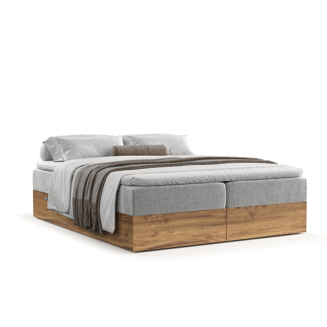 Boxspringbett FARO mit Bonellmatratze und Topper