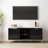Modern TV Stand With Wave-Design Doors,Golden Legs And Handles ,Soft-Close Hinges,Open Shelf & Adjustable Shelf - Stylish And Functional For Your Living Room,Easy Assemble