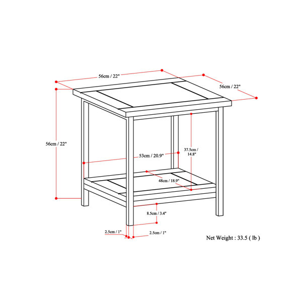 Dimensions du produit