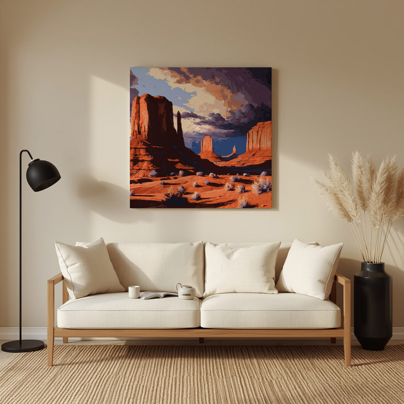 Art mural en métal brun de style sud-ouest Mesa and Butte 110, H 144 po x l 144 po x P 0,05 po