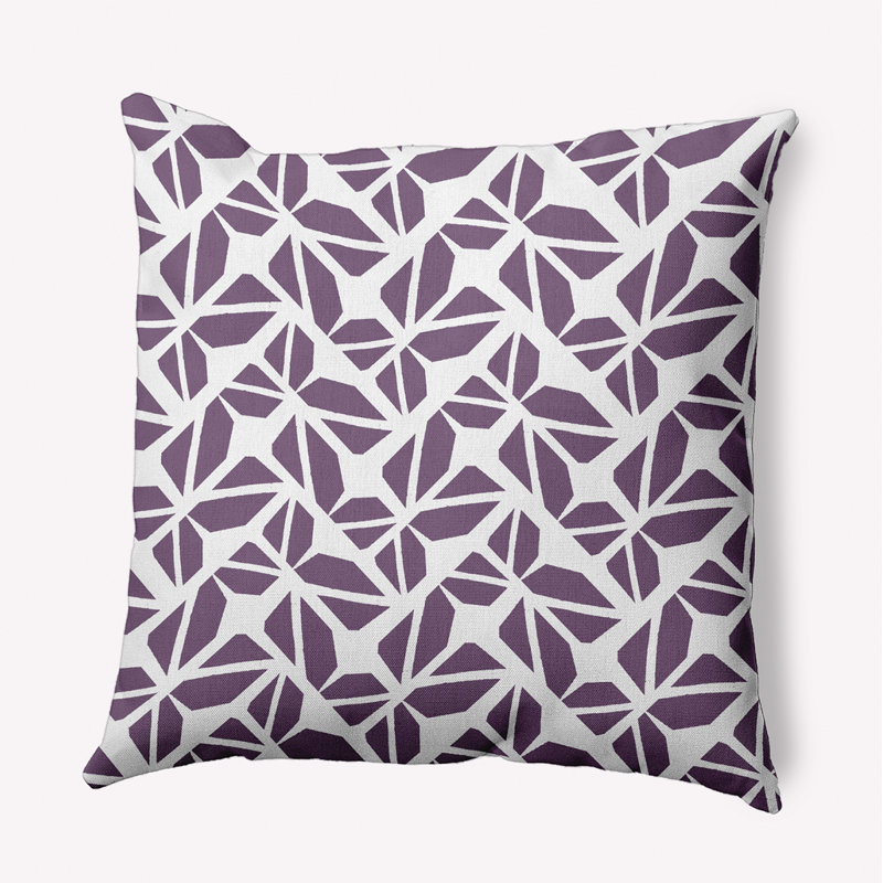 Housse et insert de coussin décoratif en polyester pour intérieur / extérieur E par Design, 18 po x 18 po, Larkspur