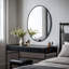 Oval Aluminum Frame Wall Mirror-1524861087