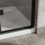 Porte de douche pliante en verre sans cadre 34 "x 72" avec base de douche en acrylique blanc, pliable en verre trempé transparent de 1/4 pouce