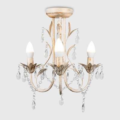 URBNLIVING 3 - Light Crystal Chandelier