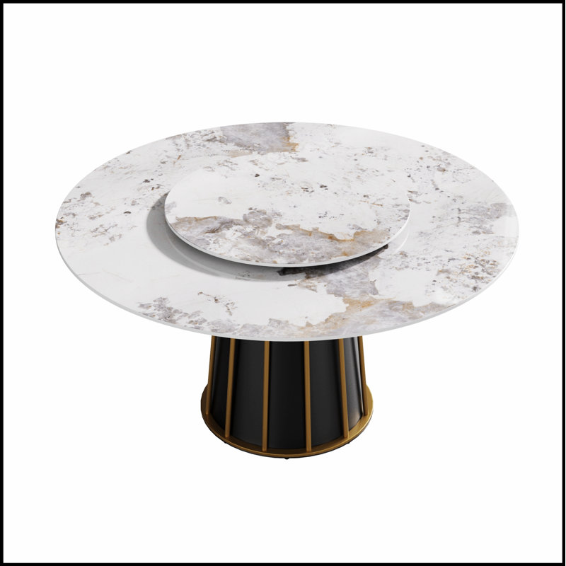 Table de salle à manger Modern, H 29,53 po x L 59,05 po x l 59,05 po