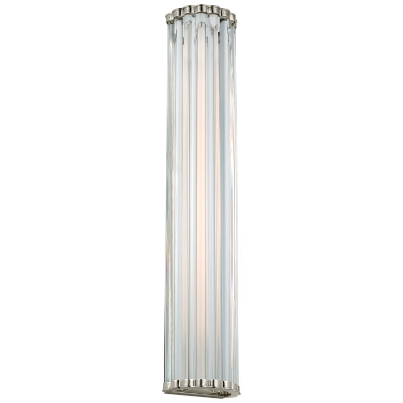 Chapman & Myers Kean 28" Sconce, Polished Nickel