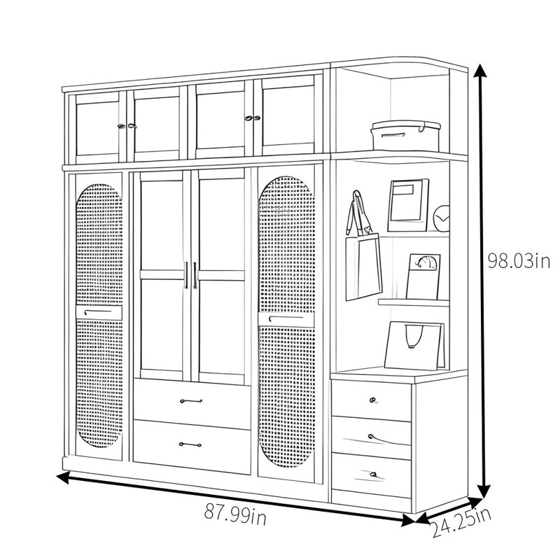 Armoire classique rétro