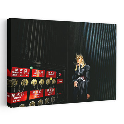 Industrial Chic Woman Abstract Contemporary Wall Art Print