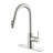 Euro Collection High-Arc Single Handle Kitchen/Bar Faucet with 2-Function Pull-Down Spout Sprayer - Brushed Nickel-52012520
