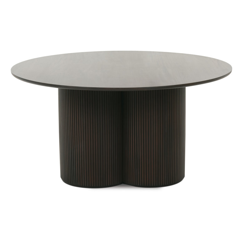 Table de salle à manger Eutropios, Bois brun foncé