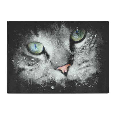 Portrait of a Cat Vol.2 Paint Splash Chopping Board