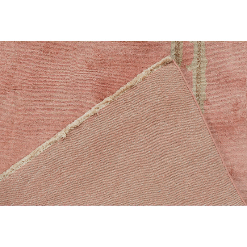 Hand Knotted Wool Floral Area Rug, Rectangle 10' x 14'