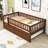 Wood Daybed with Twin Trundle and Guardrails-537538290-537538291