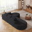 Ensemble de canapé modulaire recouvert de tissu d'ameublement moderne modulaire en L de 108,5 pouces avec 3 coussins en chenille recourbée pour une combinaison de confort et de style-521358992-521358994