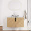 Meuble-lavabo flottant simple 30 po avec comptoir en pierre reconstituée-506498792