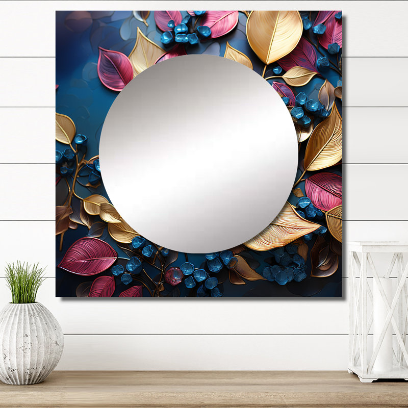 Legate - Grand miroir mural carré pour chambre à coucher, 23 po x 23 po