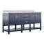 Ensemble de meuble-lavabo double 72 po avec dessus en marbre de Carrare Pascarella-94956352