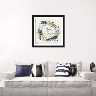 «Feather Home Nest», impression sur toile tendue