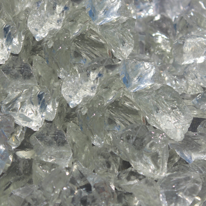 Verre de foyer d'extérieur, 10 lb, Cristal