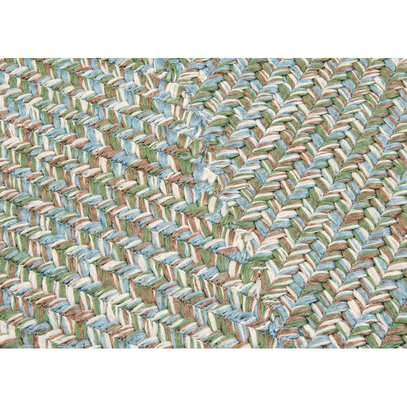 Tapis intérieur / extérieur réversible - vert ruppie maritime Tabb, Rectangle 8 pi x 11 pi