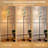  68.5" Standing Floor Lamp Terrazzo flooring seamless cool colors classic italian type Dimmable Metal Pole Lamp with Linen Lampshade LED Bulb Included