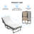 Alwyn Home Folding Bed With Mattress For Adults, Cot Rollaway Guest Bed With 4" Memory Foam Mattress & Solid Wood Slats, Twin Size Foldable Bed Fold Away Bed With Lockable Wheels For Space Saving